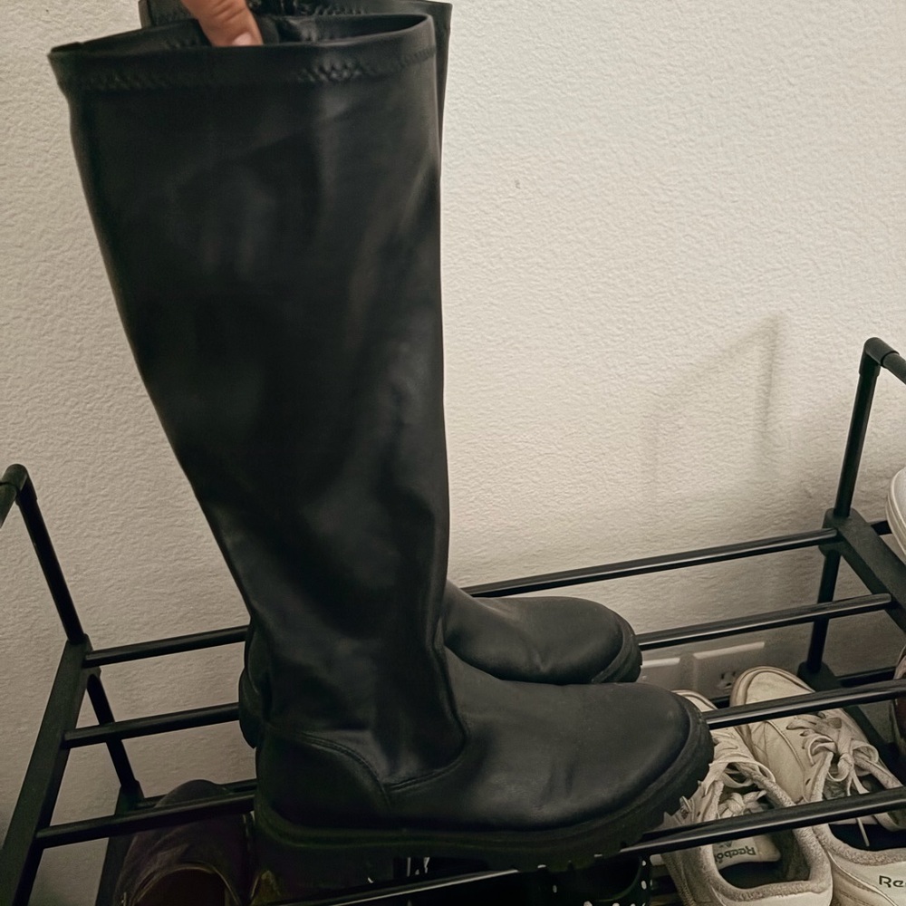 Black Knee-High Boots